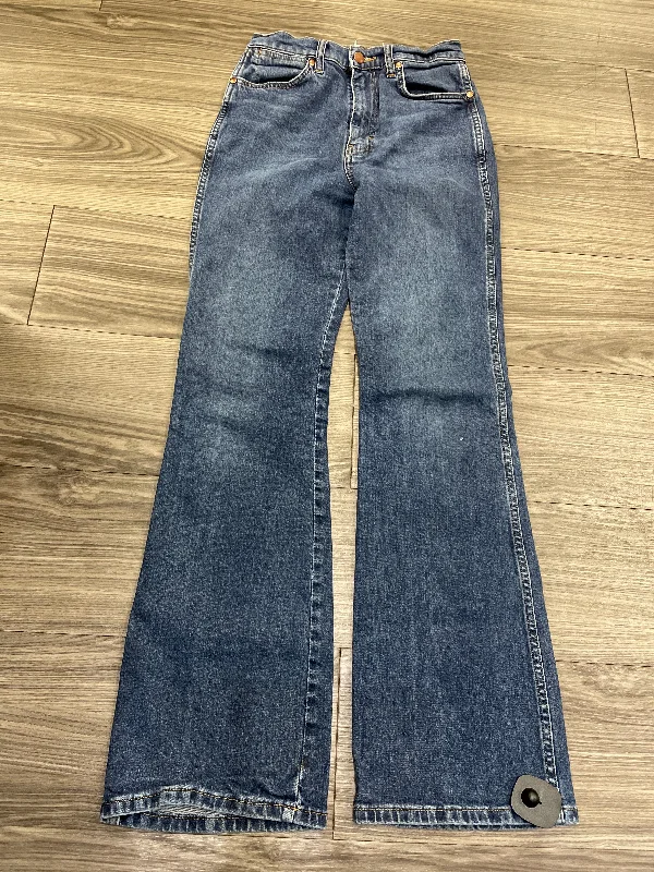 Jeans Boot Cut By Wrangler In Blue, Size: 4