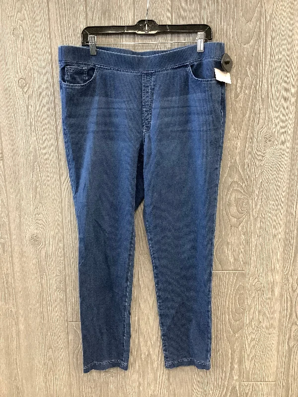 Jeans Jeggings By Pure Jill In Blue Denim, Size: 12