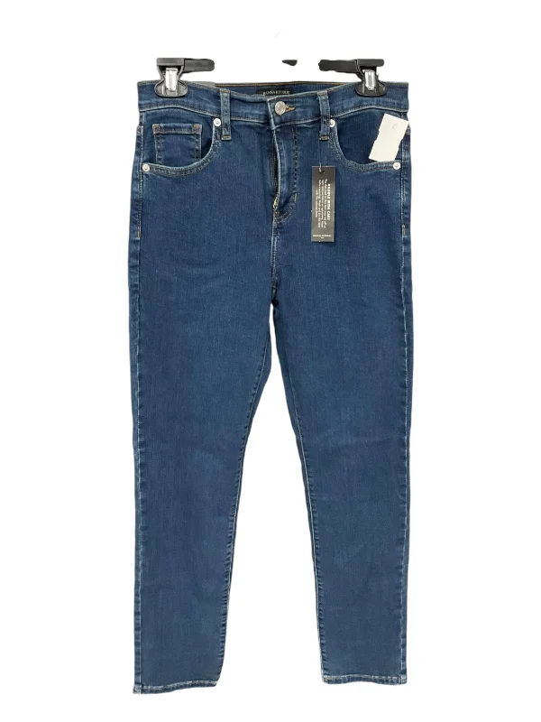 Jeans Skinny By Banana Republic In Blue Denim, Size: 4