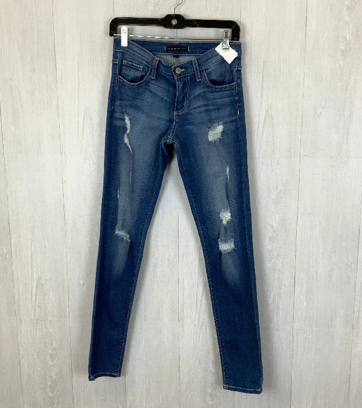 Jeans Skinny By Flying Monkey In Blue Denim, Size: 4