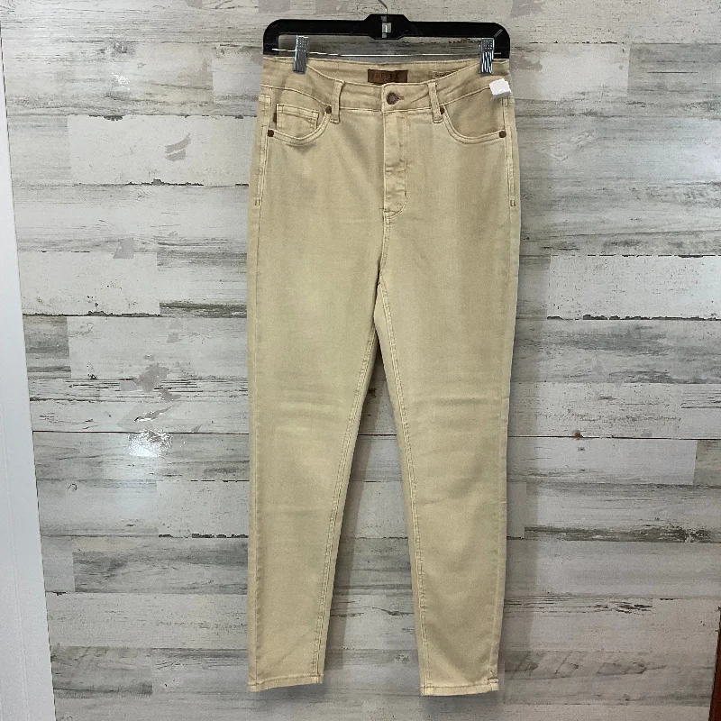 Jeans Skinny By Judy Blue In Tan Denim, Size: 8