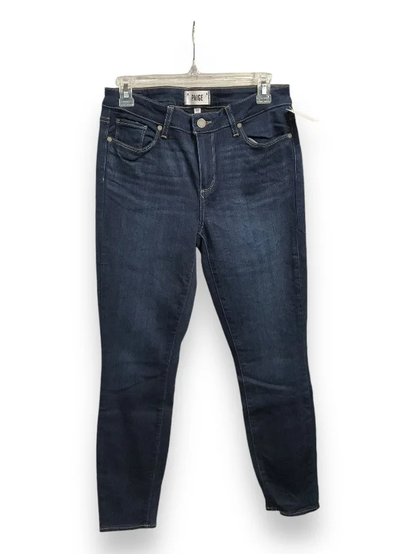 Jeans Skinny By Paige In Blue Denim, Size: 8