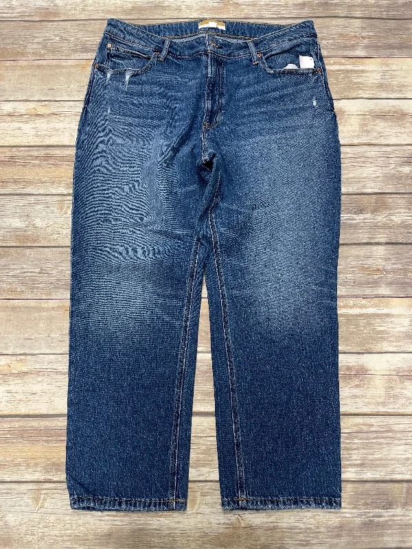 Jeans Straight By Cmf In Blue Denim, Size: 18w