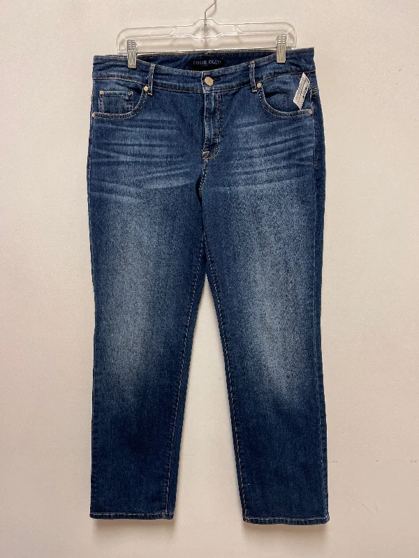 Jeans Straight By Code Blue In Blue Denim, Size: 14