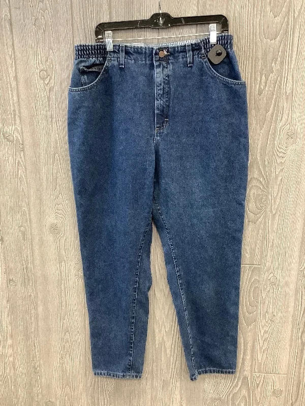 Jeans Straight By Lee In Blue Denim, Size: 20