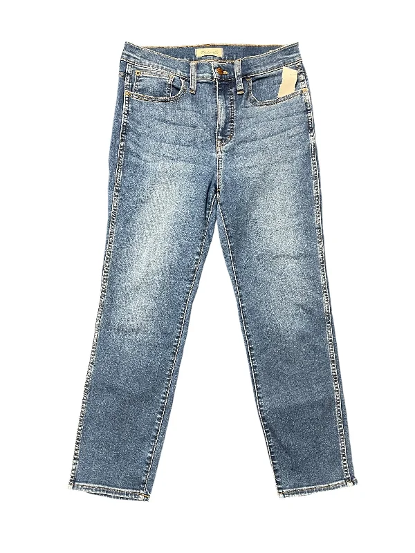 Jeans Straight By Madewell In Blue Denim, Size: 4