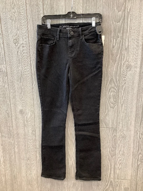 Jeans Straight By Maurices In Black Denim, Size: 4