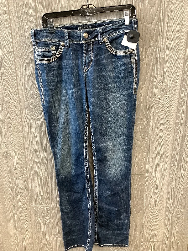 Jeans Straight By Silver In Blue Denim, Size: 6