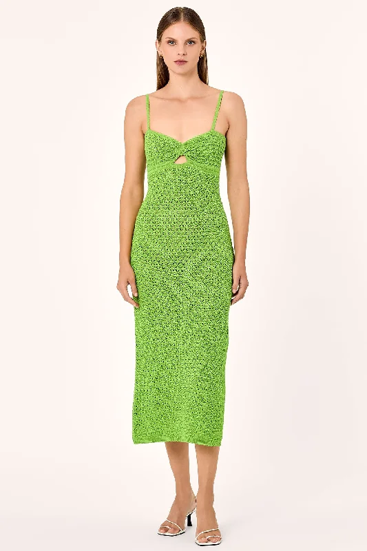 Elora Dress - Lime