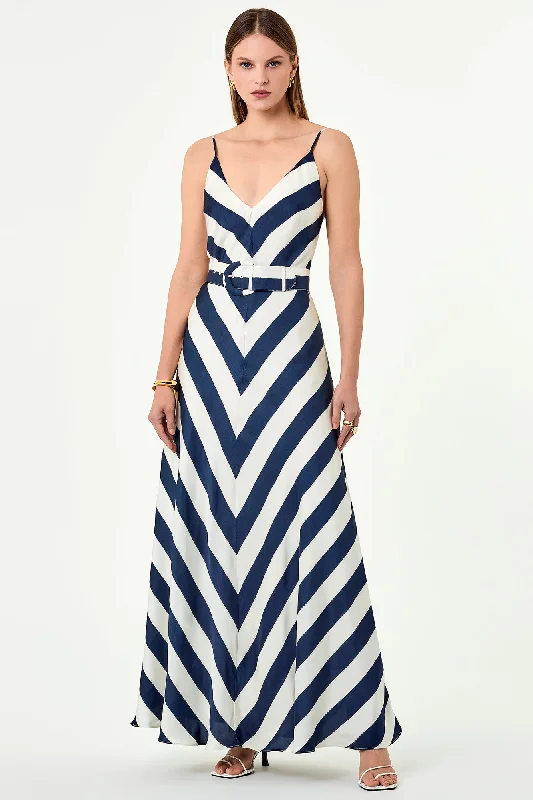 Letty Dress - Sia Stripe Print