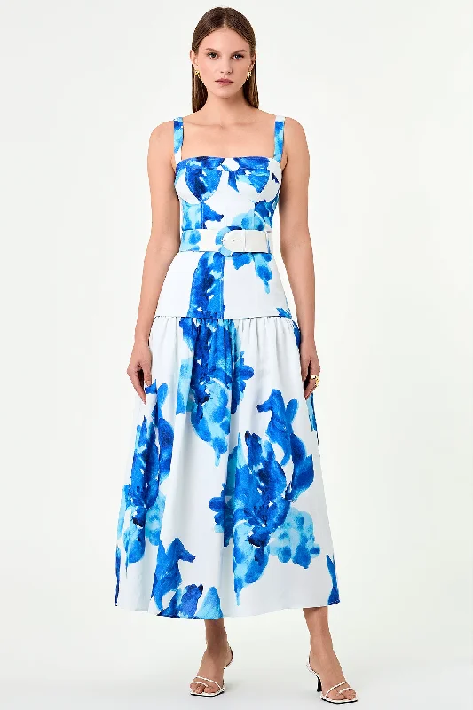 Lidia Dress - Thalia Floral Ivory