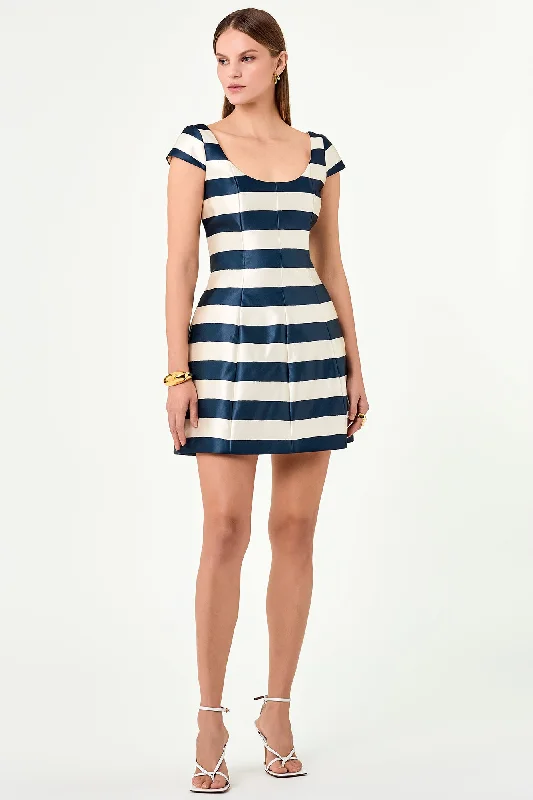 Madeline Dress - Sia Stripe Print