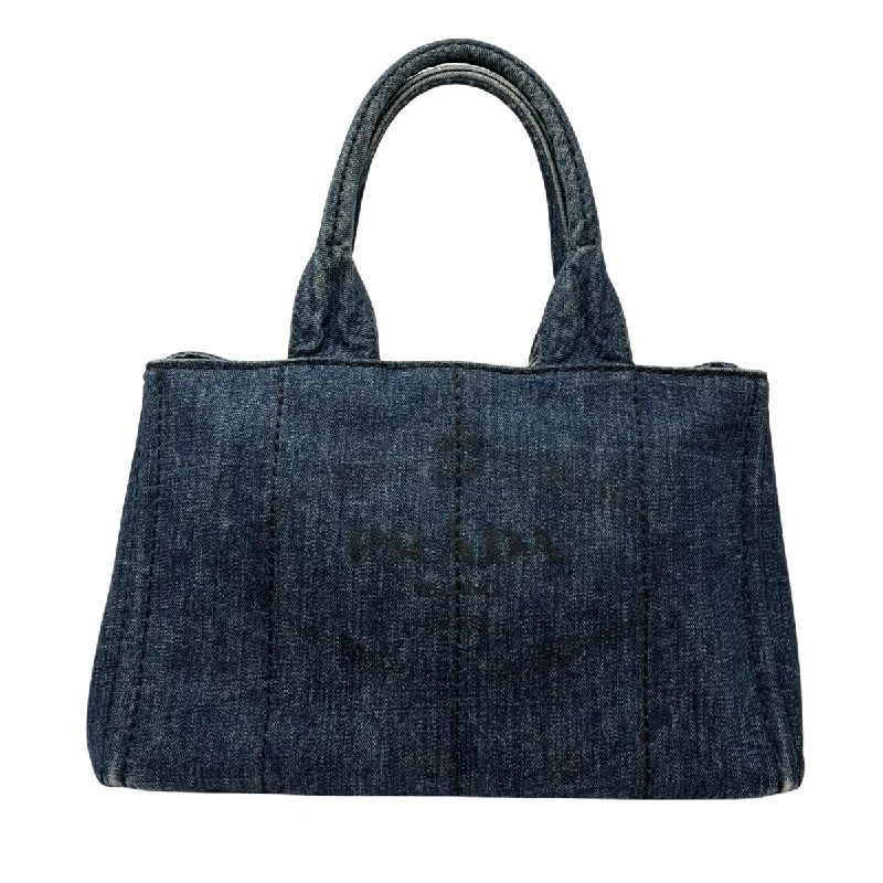 Prada Denim Canapa Tote