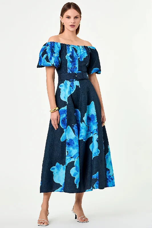 Santha Dress - Thalia Floral Navy