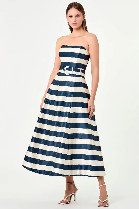 Sia Dress - Sia Stripe Print