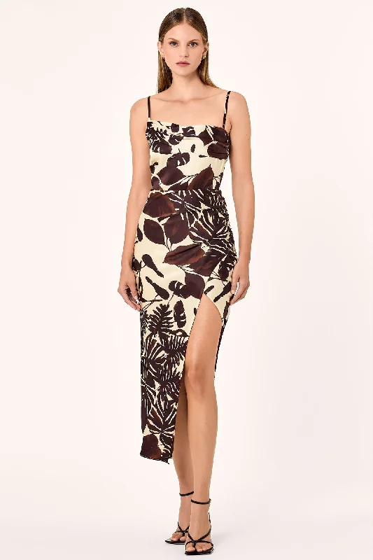 Skyler Dress - Dark Chocolate Segovia Print