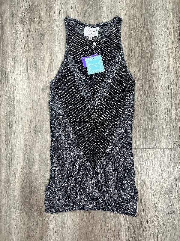 Black & Silver Top Sleeveless Hayden La , Size M