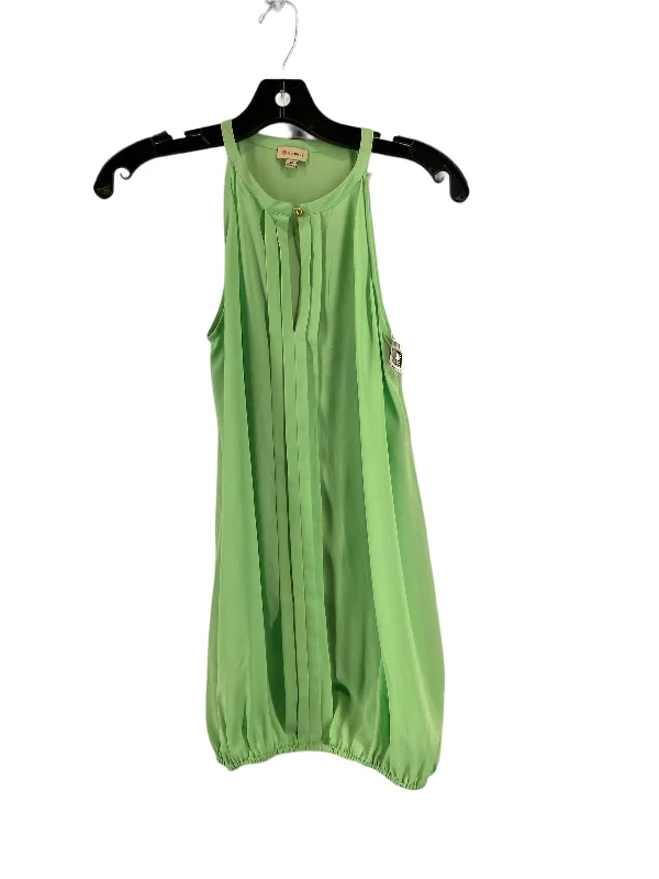 Green Top Sleeveless Cremieux, Size Xs