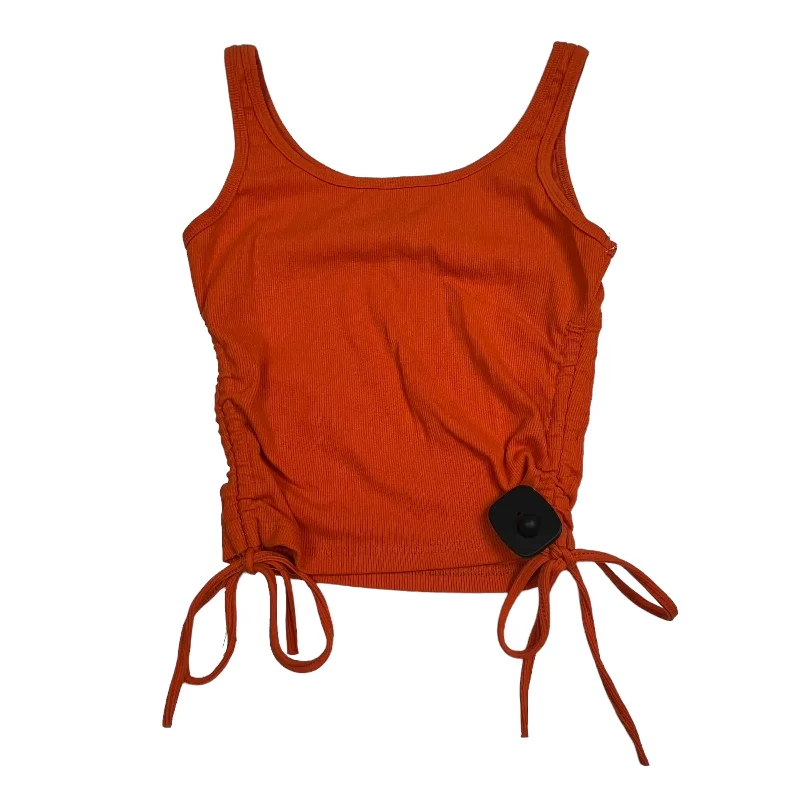 Orange Top Sleeveless Basic Cme, Size M