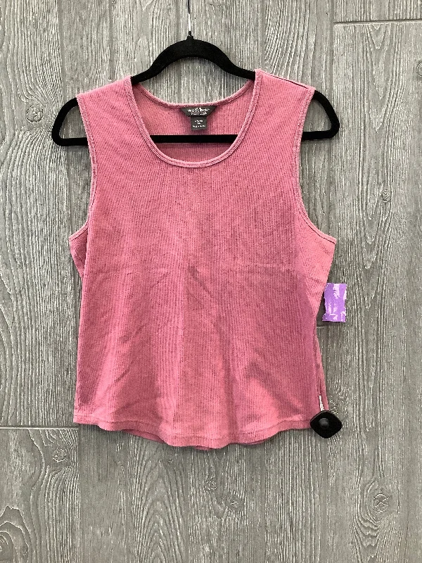 Pink Top Sleeveless Woolrich, Size Xl