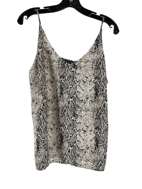 Snakeskin Print Top Sleeveless Banana Republic, Size Petite L