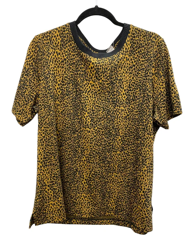 Top Short Sleeve By Chicos In Animal Print, Size: Xl