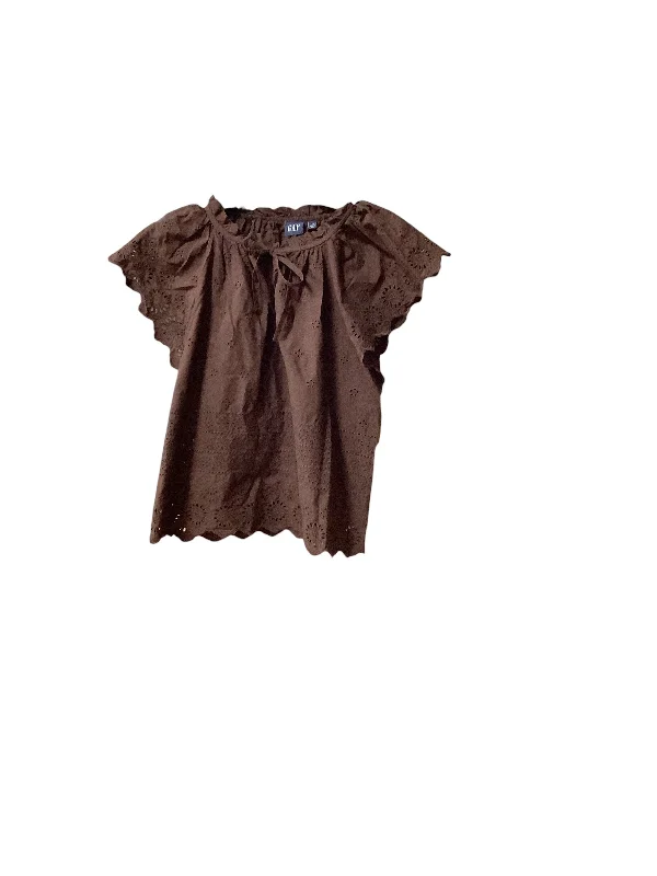 Top Short Sleeve By Gap In Brown, Size: Xs