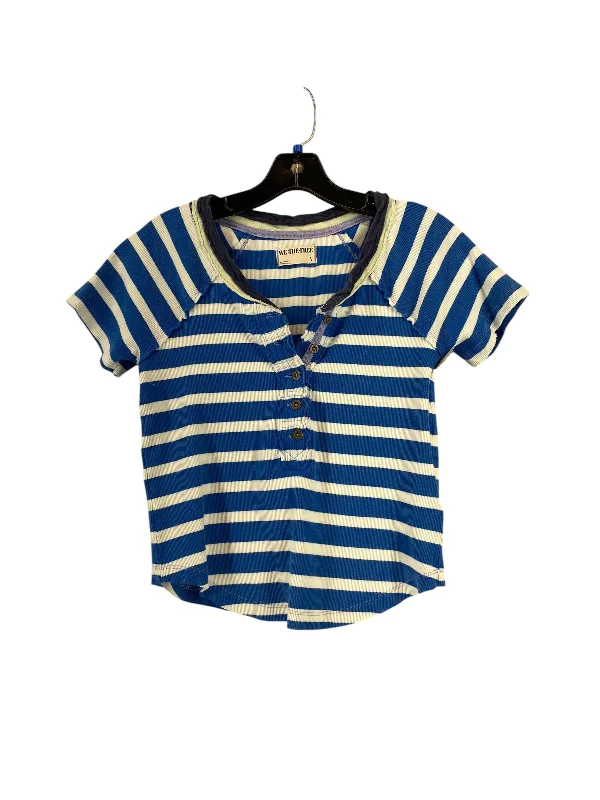 Top Short Sleeve By We The Free In Striped Pattern, Size: S