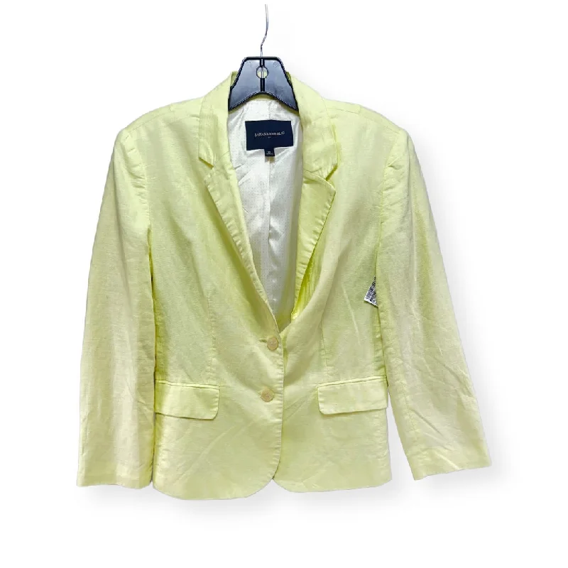 Linen Yellow Blazer Banana Republic, Size 10