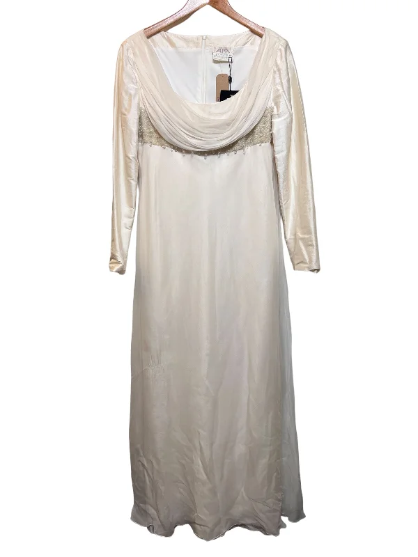 Alma Silk White Long Dress (Size XL)