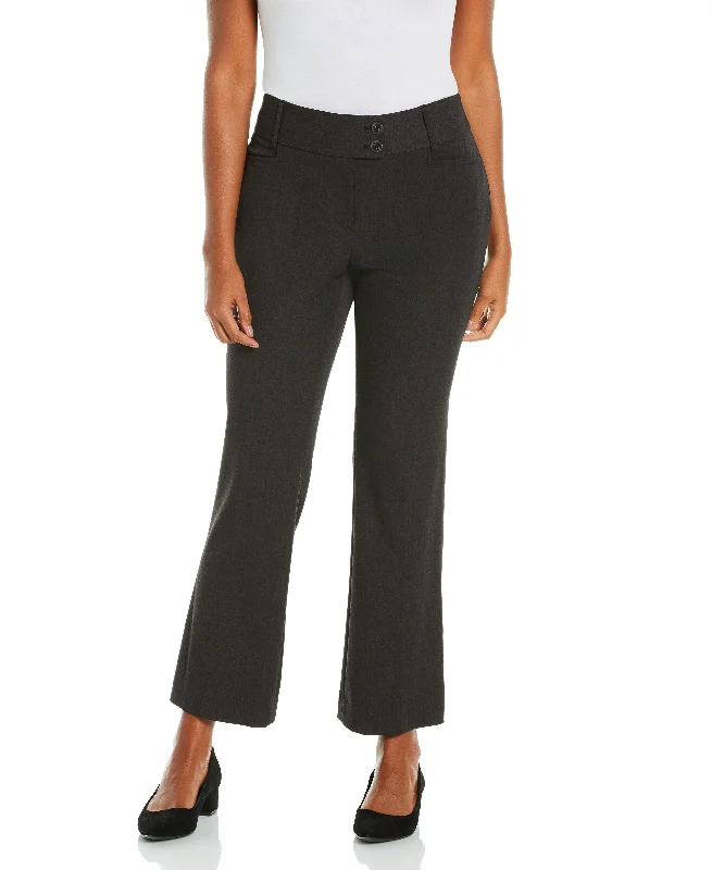 Petite Gabardine Bootcut Pant Short - Curvy Fit