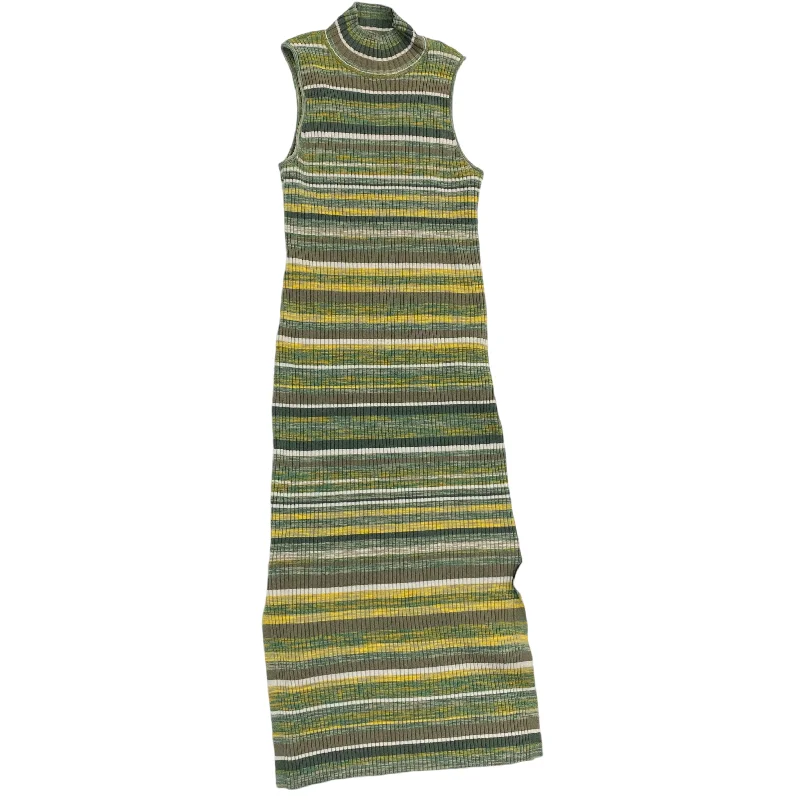 Dress Casual Midi By Calvin Klein In Green, Size: S