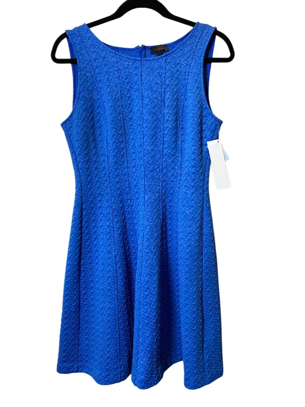 Dress Casual Midi By Cmc In Blue, Size: S