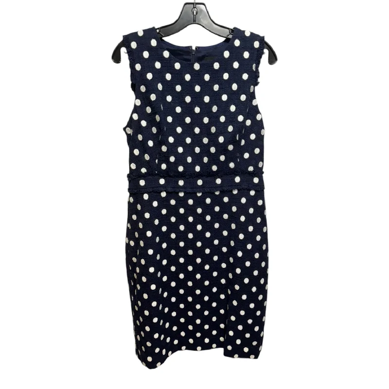 Dress Casual Midi By J. Crew In Polkadot Pattern, Size: 10