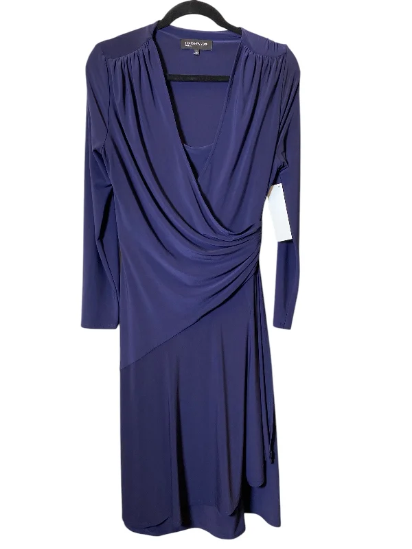 Dress Casual Midi By Jones New York In Purple, Size: L