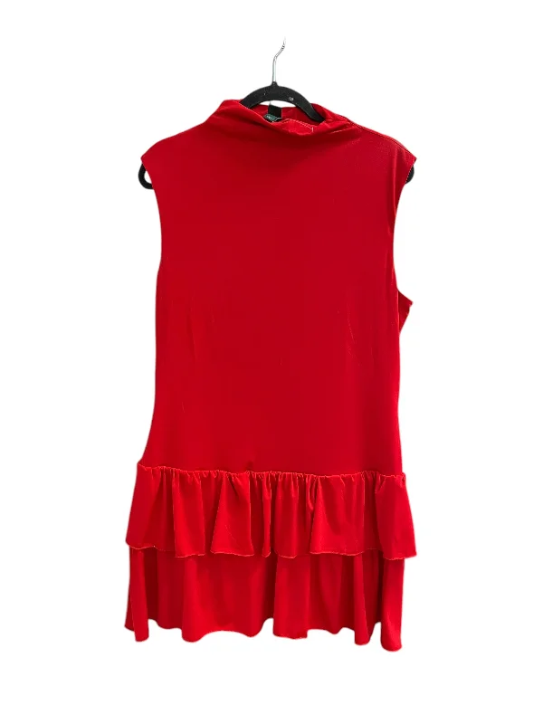 Dress Casual Midi By Wild Fable In Red, Size: Xl