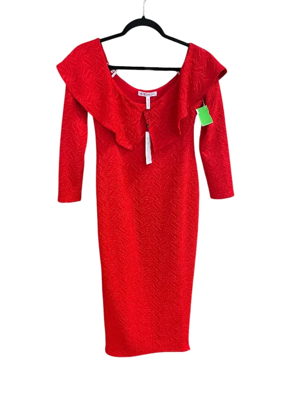 Dress Party Midi By Bcbgeneration In Red, Size: M