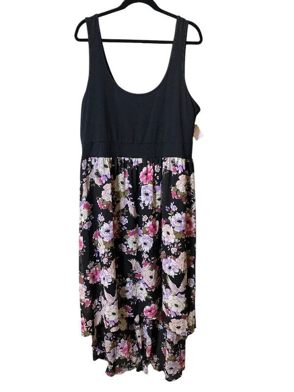 Dress Party Midi By Torrid In Floral Print, Size: 3x