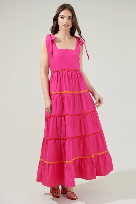 Hannah Hall Tiered Maxi Dress