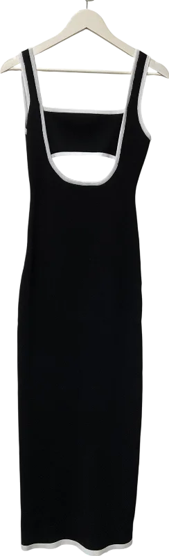 Soera Black Eloise cit out midi dress UK S