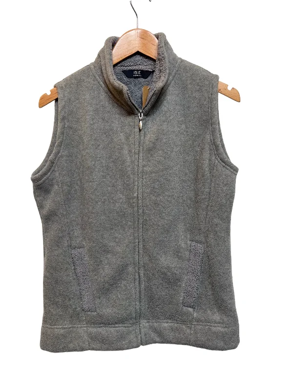 Women’s Grey Sleeveless Jacket (Size M)