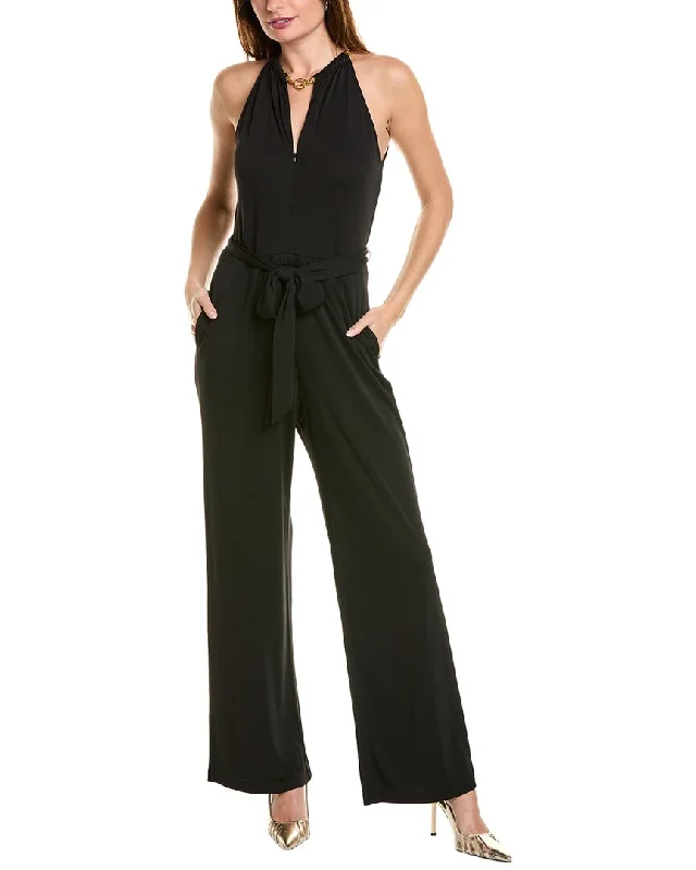 Elie Tahari Chain Halter Jumpsuit