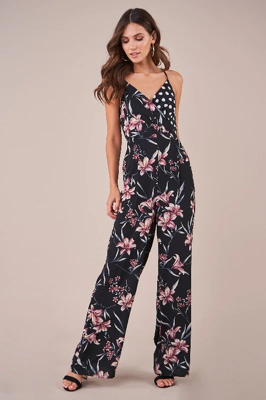 Maeji Mix Print Jumpsuit